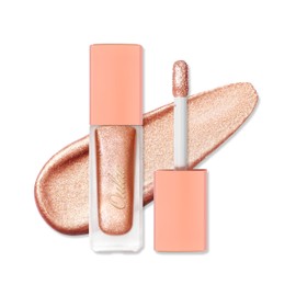 Oulac Liquid Glitter Eyeshadow Liquid Eyeshadow Metallic Eyeshadow| Gold Liquid Eyeliner Glitter Eye Makeup| Pigmented Lightweight Moisturizing Formula Easy to Remove. Vegan & Cruelty-Free (O10)