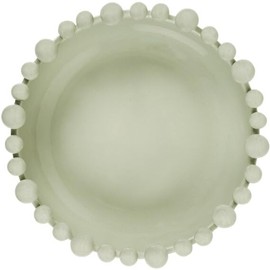 New Modern Ball Edged Bowl – Sage Green Decorative Centrepiece, Contemporary Design for Storing Trinkets, Jewellery, and Potpourri, Perfect for Living Room or Dining Table N-41