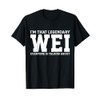 Wei Surname Funny Team Family Last Name Wei T-Shirt