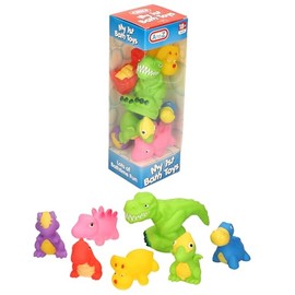 A to Z Dinosaur Bath Toys Set, 7 Colourful Characters, Baby's First Bathtub Toys