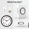 AKCISOT Wall Clock, Modern Small Wall Clocks Battery Operated 8