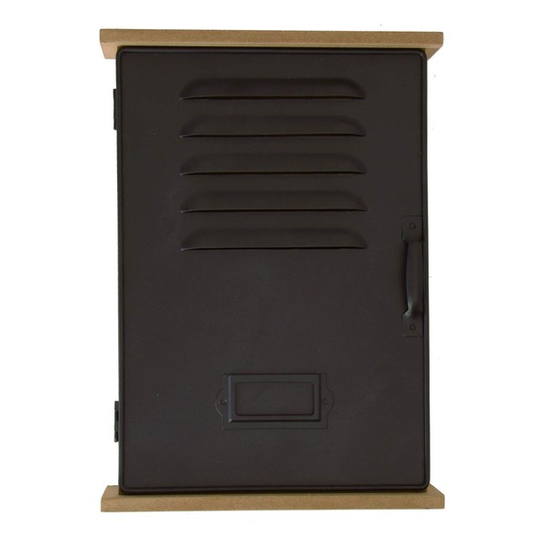 ootb Key Cabinet with 6 Hooks Wooden Metal 20 to 27.5 cm Magnetic Lock