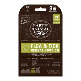 Earth Animal Apothecary - Flea & Tick - Herbal Flea & Tick Spot Treatment - Medium Dogs