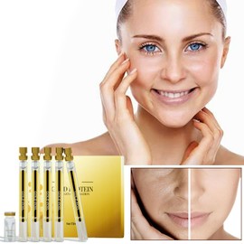Protein Thread Lifting Set, Absorbable Collagen Thread, Active Collagen Silk Thread, Soluble Protein Thread And Nano Gold Essence Combination, Lifting Firming Face Skin (15 ml + 20 Pieces)