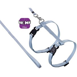 Flamingo ASP cat harness + Dog Lead 110 cm beige