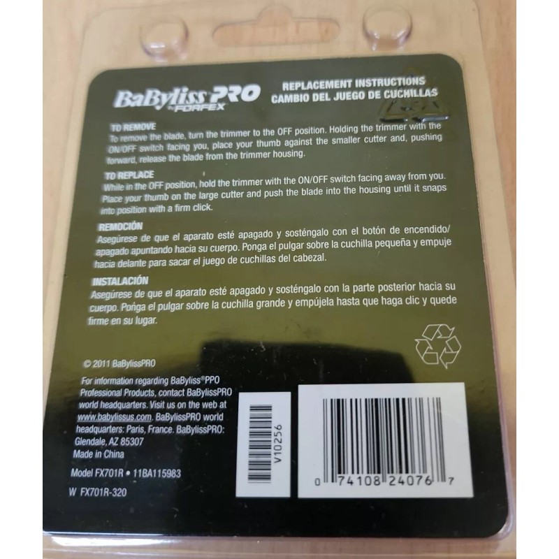 BaByliss PRO 701R Trimmer Replacement Blade for FX766 FX789 FX785