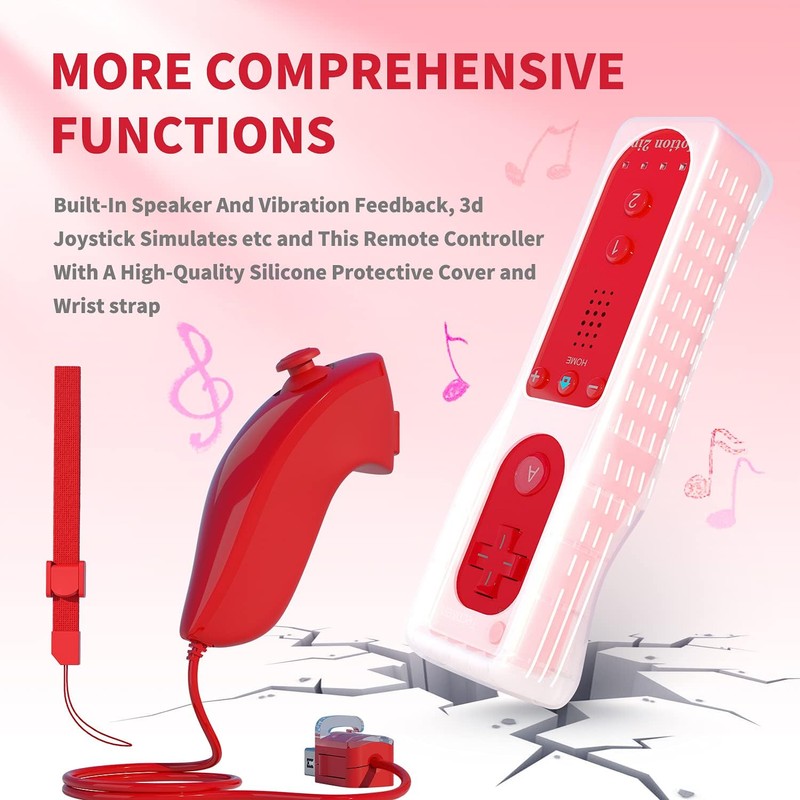 TechKen Controller for Wii with Motion Plus and Wii Nunchuck