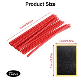 Spoke Reflectors Bicycle Spoke Covers, Pack of 72 Spoke Reflectors Bicycle Children, Spoke Covers for Motorcycle, Spoke Cover Universal, Motorcycle Spoke Cover, Red