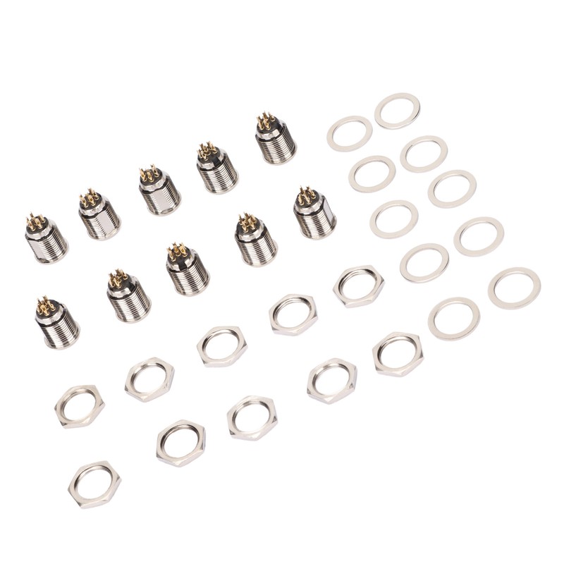 10 Set 6 Pin XLR Male Socket Base Stable Exquisite