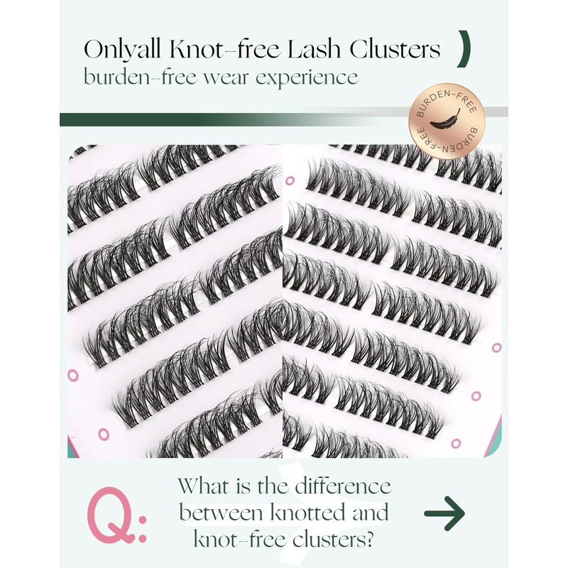 Lash Clusters Eyelash Extension Pre-styled Natural Lashes Clusters C Curl