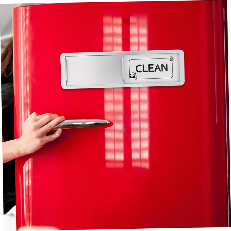 CAXUSD Panda Pattern Dishwasher Clean Dirty Sign Kitchen Appliance Magnet