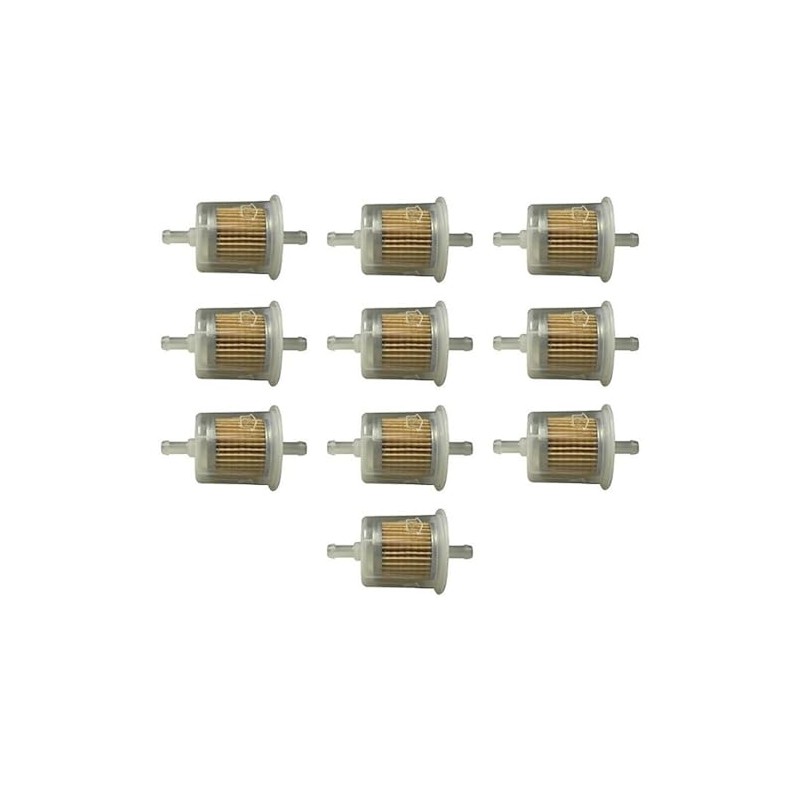 For 10 Pack 5/16" Clear Plastic Inline Fuel Filters Fits