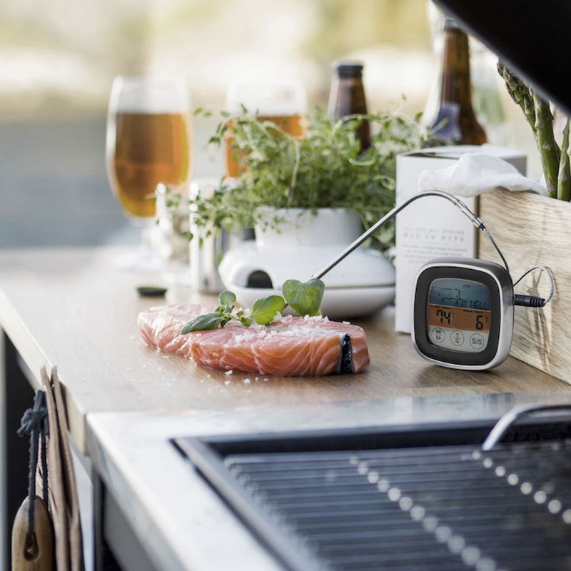 Touchscreen Electronic Thermometer Digital BBQ Oven Cooking Meat Thermometer for