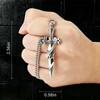 Sword Cross for Car Rear View Mirror Decor Stainless Steel