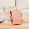 Simple Square Portable Metal Pill Box with 8 Compartments (Pink)