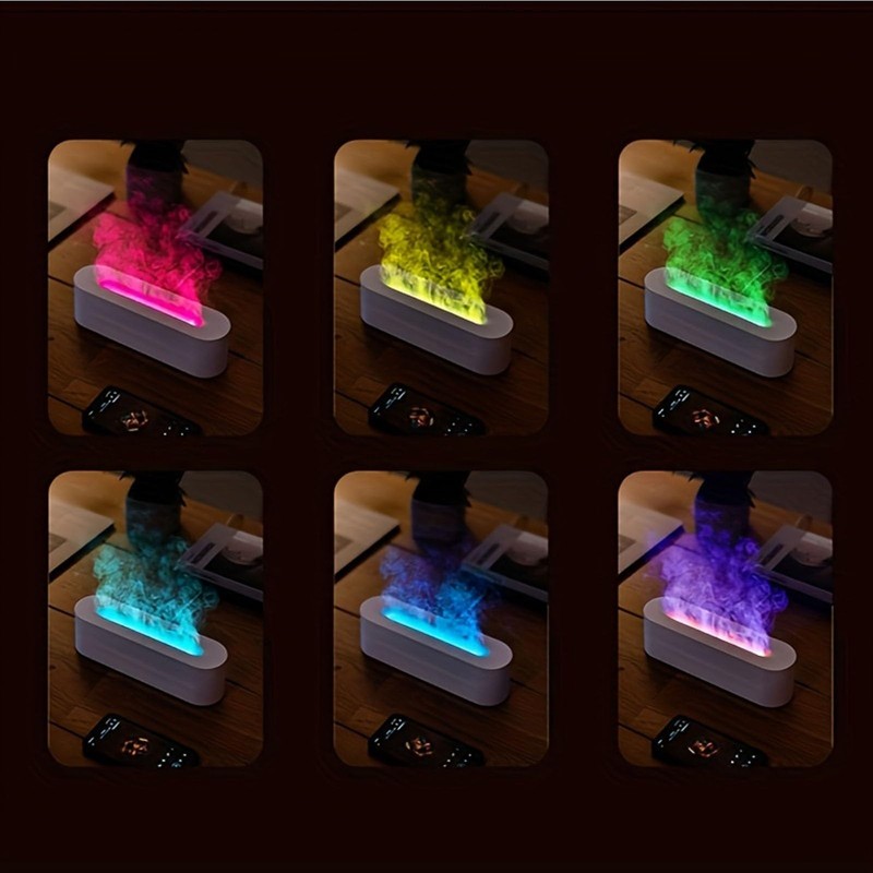 Hougnioe Aromatherapy Essential Oil Diffuser, Timer Off Flame Humidifier, 150ml