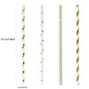 Queta Paper Straws, Gold Drinking Straws, Pack of 100, Reusable