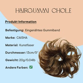 Prettyshop XXL Hair Piece Hair Scrunchie Updo Bridal Hairstyles Voluminous Wavy Messy Bun