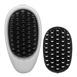 Electric Scalp Hair Scrubber Massager Brush Hair Regrowth Red Blue LED Vibrating Hairbrush Comb