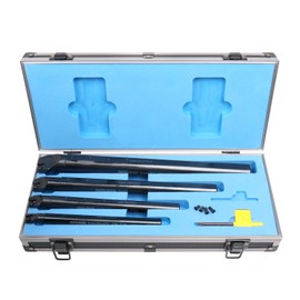 Accusize Industrial Tools Sclcr 4 Pc Indexable Boring Bar Set, Without Inserts, Working with Ccmt 32.5 and Cctg 32.5 Inserts, 1/2", 5/8", 3/4", & 1",P252-S411