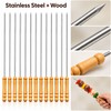 Reusable BBQ skewers for holding meat, vegetables, and other ingredients