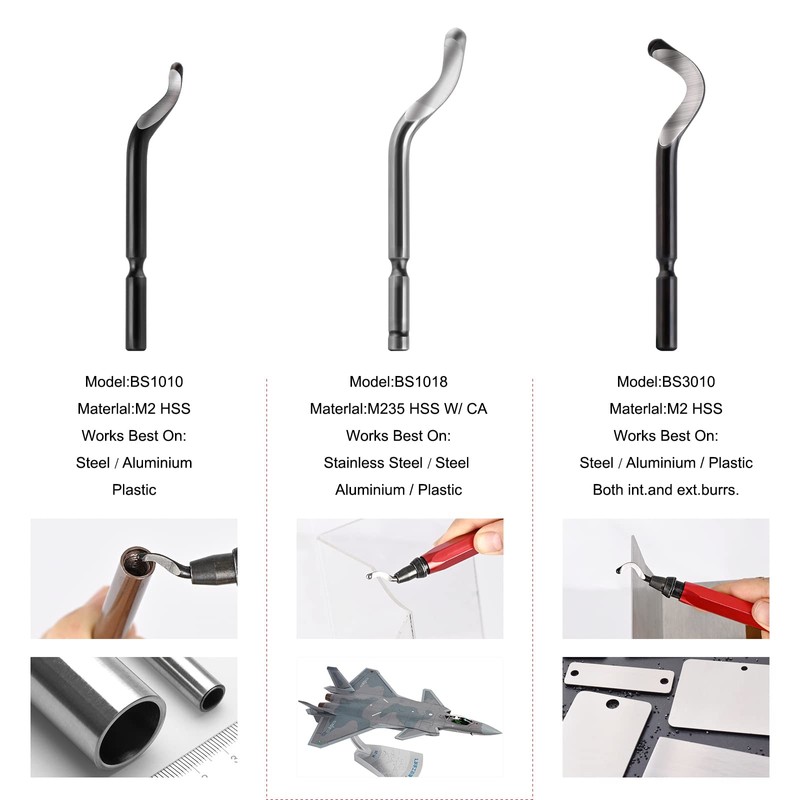 EHDIS Deburring Metal with 10 Blades, Deburring Tool with 360°