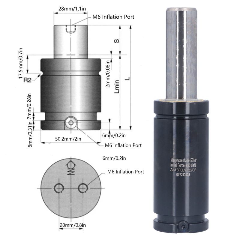 Nitrogen Gas Spring Alloy Shell Gas Compressed Stamping Supplies with