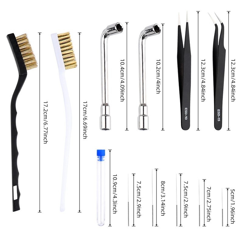 26 PCS 3D Printer Nozzle Cleaning Kit, 20 Nozzle Cleaning