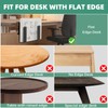 FOROIRON Adjustable Side Laptop Mount, No Drill Desk Storage Organizer,