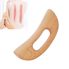 Wooden Massager, Gua Sha Lymphatic Drainage, Gua Sha Scraping Massage Tool, Lymphatic Drainage Massager, Massager, Shaped Guasha Board, Natural Wood, for Face, Neck, Body, Gua Sha Wood