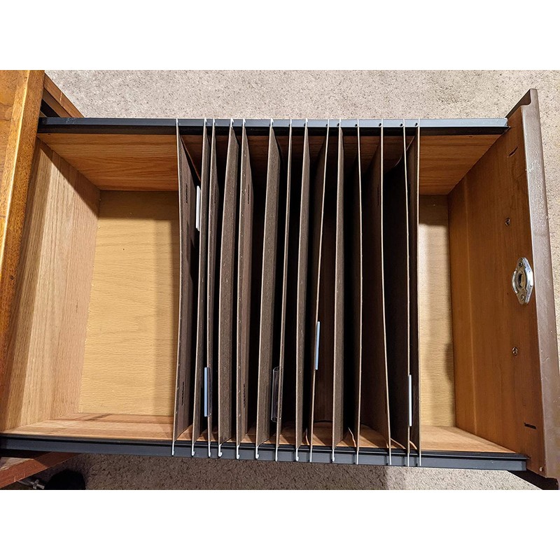 Custom Accents PVC Hanging File Rail for 1/2 Drawer Sides