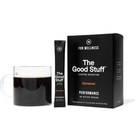 For Wellness The Good Stuff Performance – Coffee Booster | Collagen + MCT Powder Supplement with L-Theanine and Antioxidants for Jitter-Free Energy & Stamina | Non-Dairy, Keto-Friendly, 30 Servings