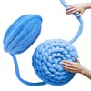 Arm Knitting Yarn,Cotton Tube Yarns for Chunky - Crystal Velvet