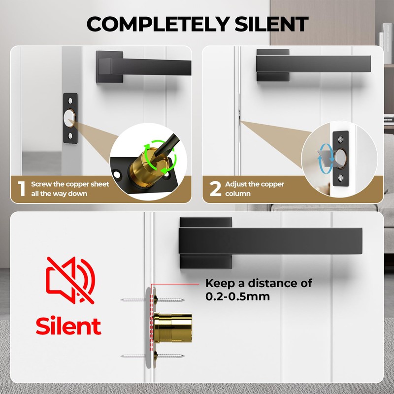 Tonitrui Silent Ball Catch, Adjustable Strong Magnet Door Catch，Using Noise