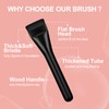Flat Foundation Brush for Liquid Makeup,14CM Premium Fast Flawless Flat