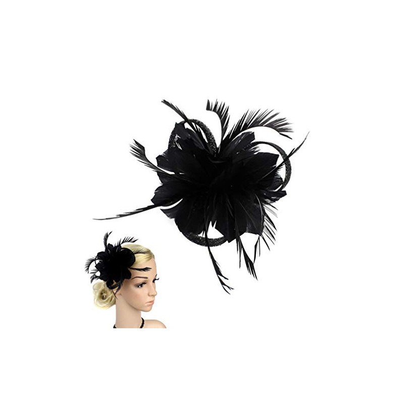 OSALADI Pinzas para El Cabello con Plumas de Flores Tocados