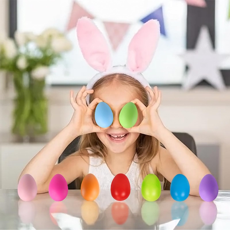 Pack of 24 Easter Eggs for Hanging, Beautiful Easter Decoration