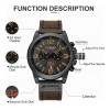 Reloj De Cuero De Lujo Curren Para Hombre Chronograph CR8314