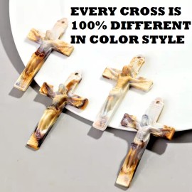 Fashion Jewelry BIG ITALIAN MADE JESUS CROSS CRUCIFIX Pendant on 925 Plate Silver 20" Chain Men