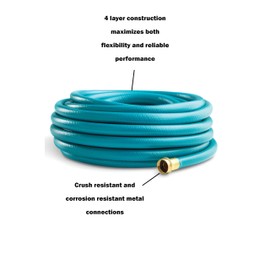 Gilmour Medium Duty 5/8" x 75' Garden Hose, Flexible and Kink Resistant Outdoor Hose