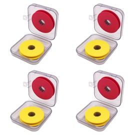 ANCLLO 8 Pieces Fishing Foam Spools for Fishing Line Fishing Foam Rollers Packed in Plastic Box Mainly for Storing Fishing Lines and Accessories