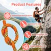 Brobantle 10.5mm Climbing Rope,66FT Static Rock Climbing Rope for Escape