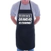 Stand Back Grandad Is Cooking Fathers Day BBQ Novelty Apron Black