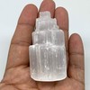 1pc, 2.2"-2.3", Natural Rough Solid Selenite (Satin Spar) Crystal Tower,