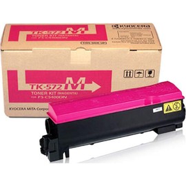 Kyocera 1T02HGBUS0 Model TK-572M Magenta Toner Cartridge For use with Kyocera ECOSYS FS-C5400DN Color Network Laser Printer, Up to 12000 Pages Yield at 5% Average Coverage