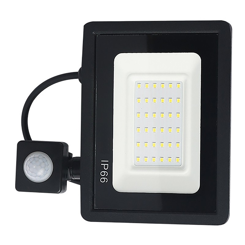 Human Sensor LED Flood Light 50W IP66 Waterproof 6000K Outdoor
