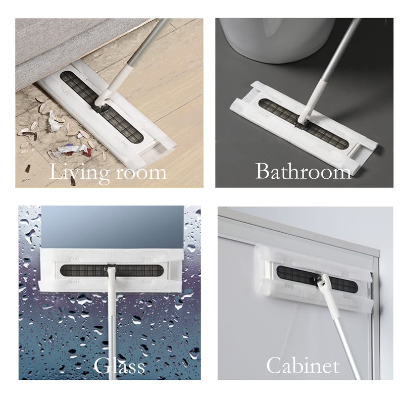 PEACHICHA Flash Dust Magnet, Dry Mop Refills Disposable Dusting Cloths