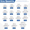 Glarks 100pcs M3 M4 M5 M6 M8 M10 M14 Square