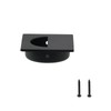 Geesatis 2 Pcs Recessed Door Handles Finger Pulls Handles Cabinet