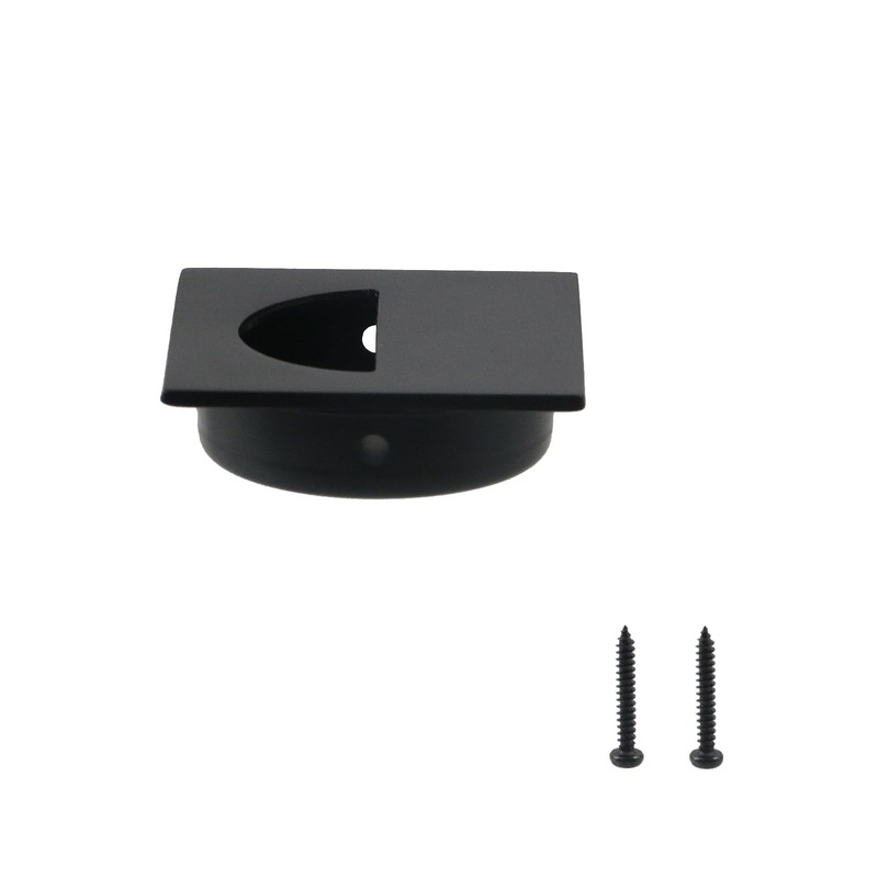 Geesatis 2 Pcs Recessed Door Handles Finger Pulls Handles Cabinet